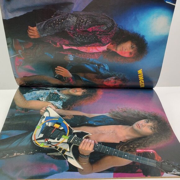 Rock Scene Magazine Skid Row Motley Crue Aerosmith VTG April 1990 Unread Stock - Picture 9 of 12